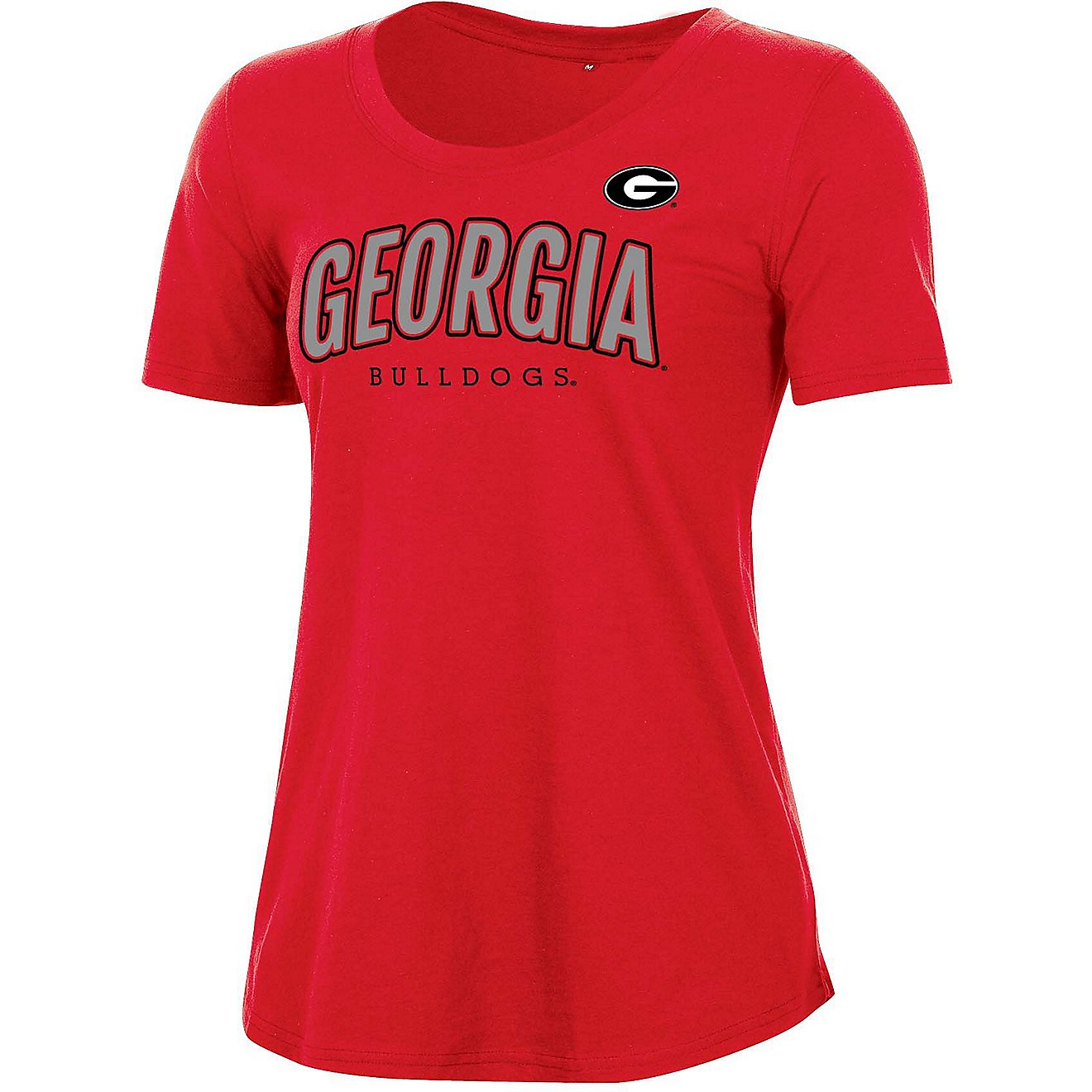 Champion Women’s University of Georgia Relaxed Fit Scoop Neck T-shirt                                                          - view number 1