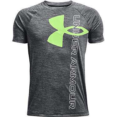 Under Armour Boys' UA Tech™ Split Logo Hybrid Short Sleeve T-shirt                                                            