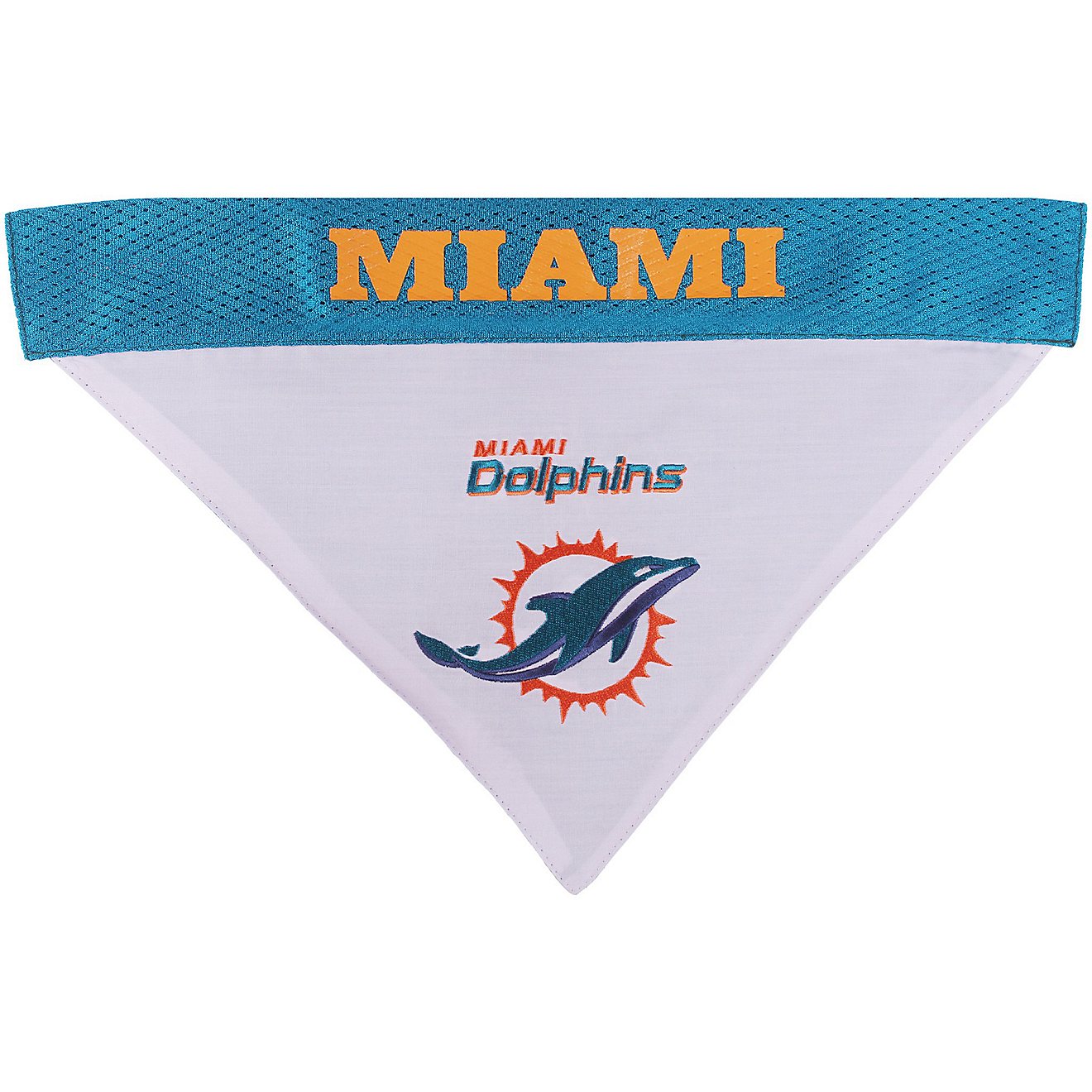 Pets First Miami Dolphins Reversible Dog Bandana                                                                                 - view number 3