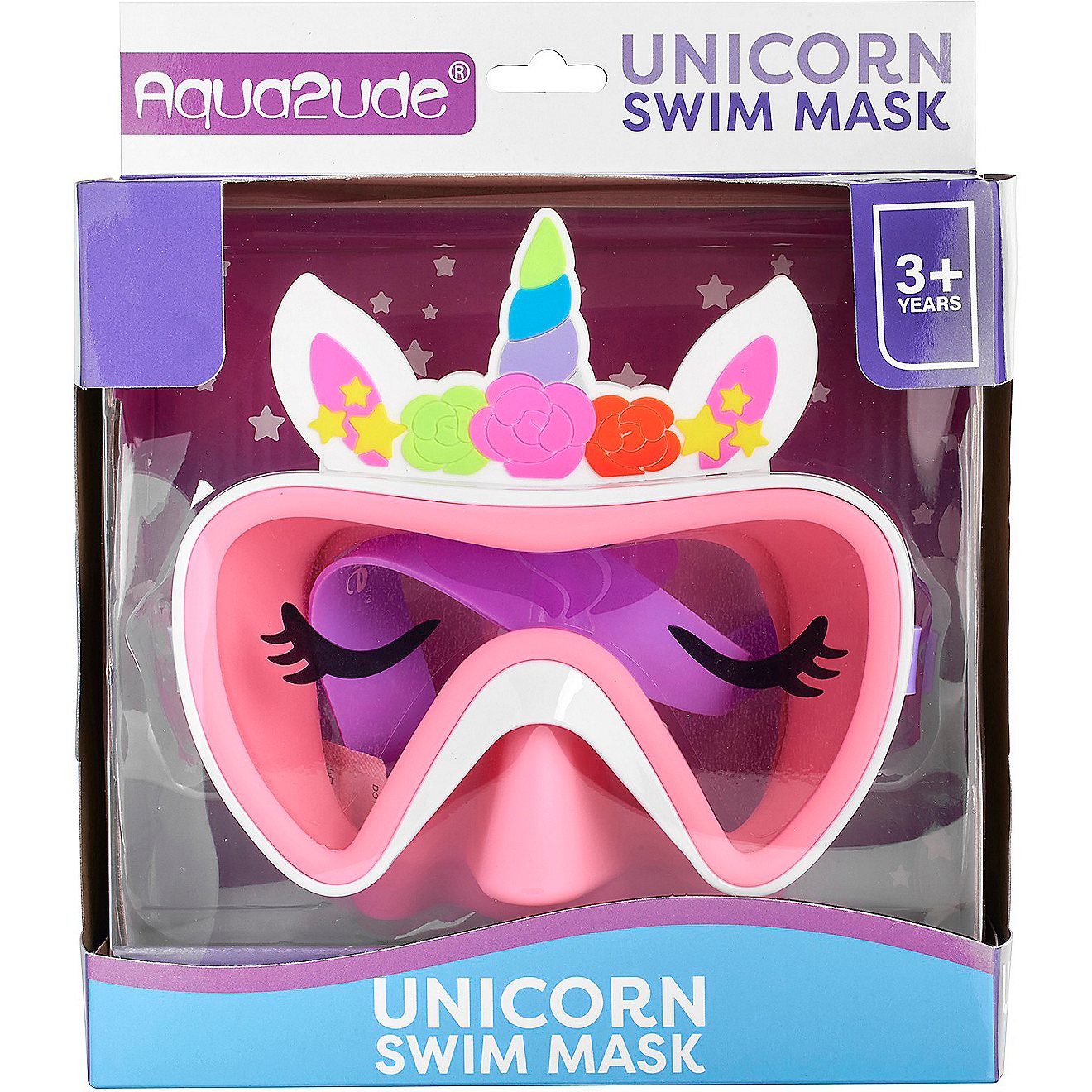 Aqua2ude Girls' Novelty Unicorn Swim Mask                                                                                        - view number 1