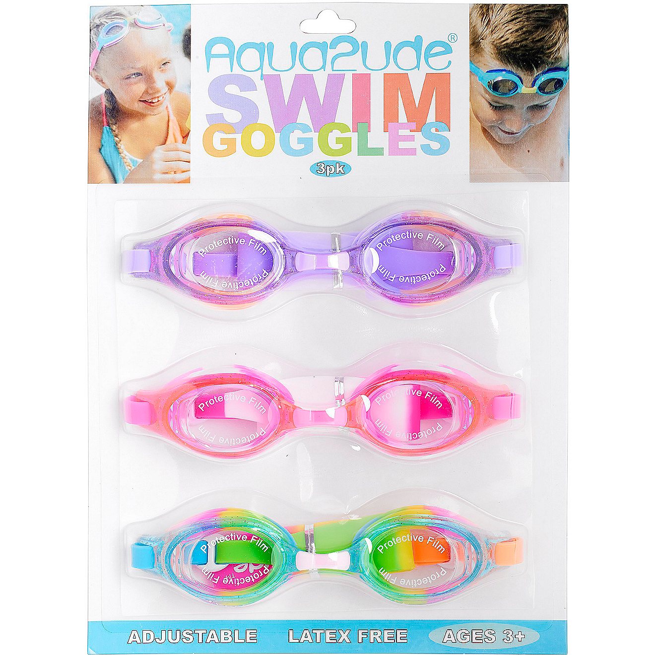 Aqua2ude Swim Goggles 3-Pack                                                                                                     - view number 1
