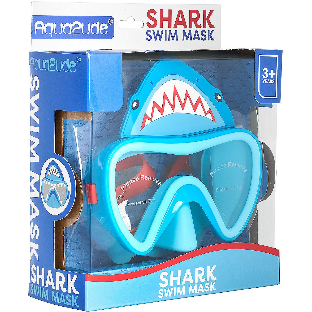 Aqua2ude Boys' Novelty Shark Swim Mask                                                                                           - view number 2