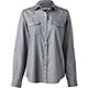 Magellan Outdoors Women's Houston Livestock Show and Rodeo Pecos Ridge Chambray Long Sleeve Button Down Shirt                    - view number 1 image