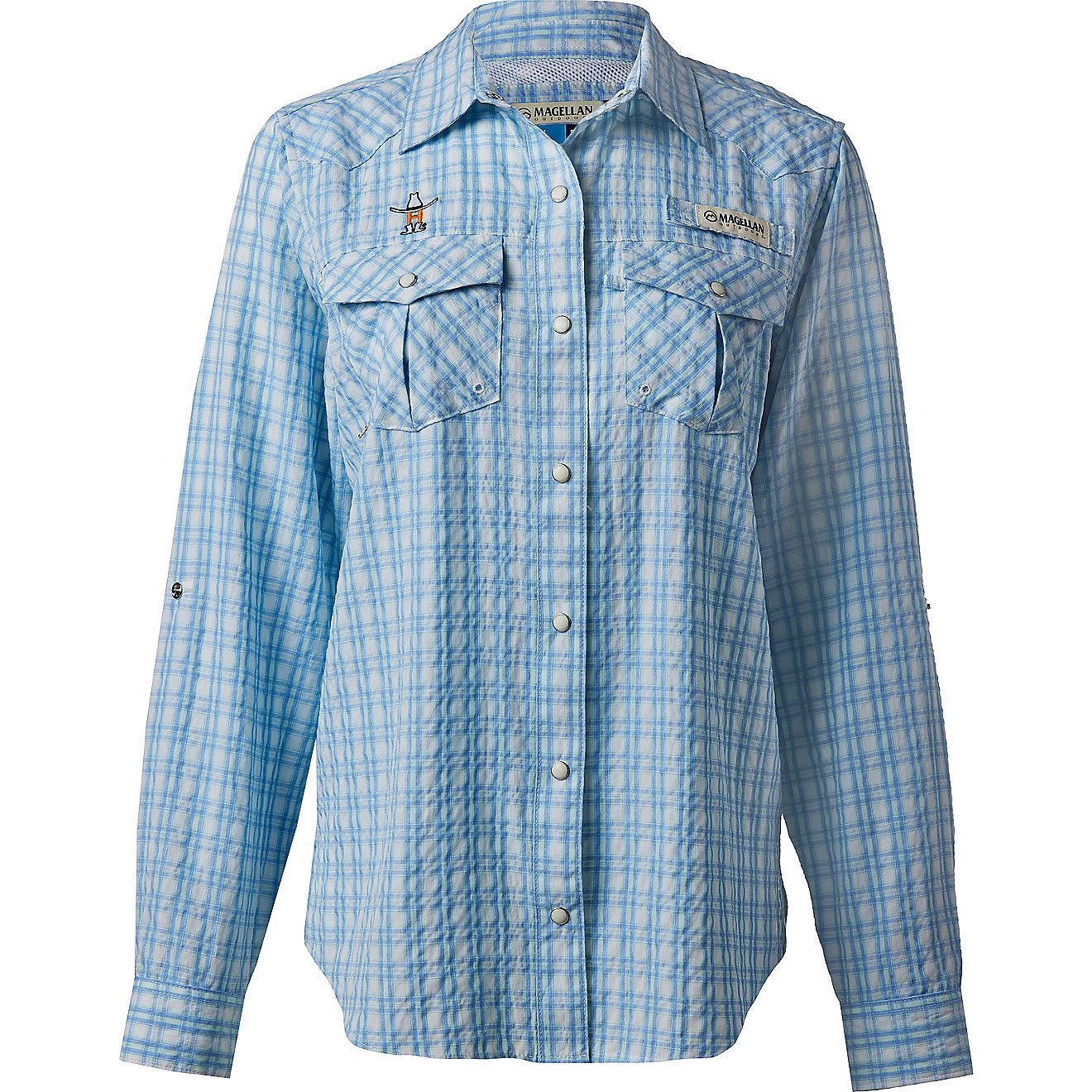 Magellan Outdoors Houston Livestock Show and Rodeo Women's Pecos River Long Sleeve Button Down Top                               - view number 1