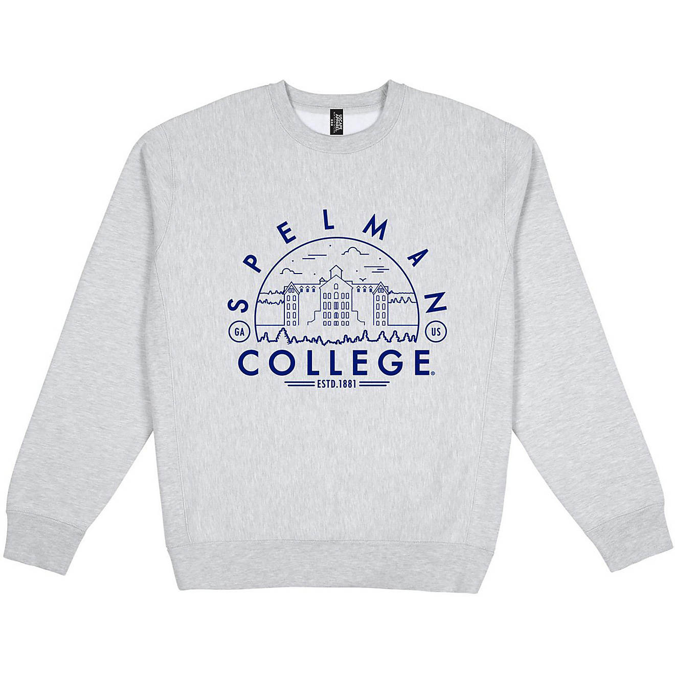 Uscape Apparel Men's Spelman College Premium Heavyweight Fleece Crew Sweatshirt                                                  - view number 1
