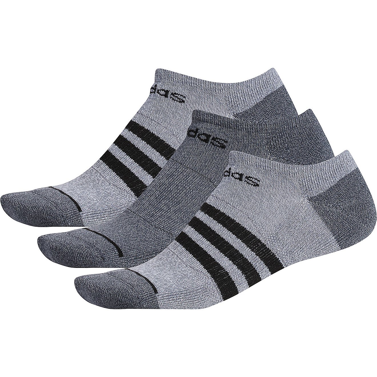 adidas 3-Stripe No-Show Socks 3 Pack                                                                                             - view number 2