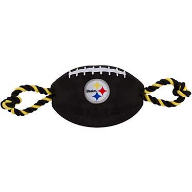 Pets First Pittsburgh Steelers Nylon Football Rope Dog Toy                                                                      