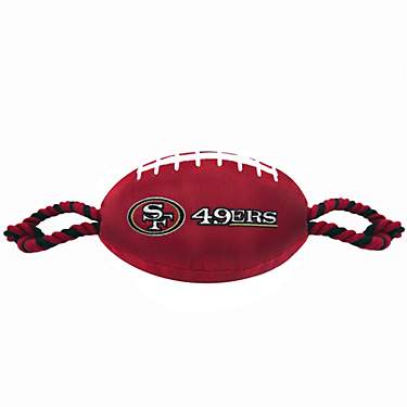 Pets First San Francisco 49ers Nylon Football Rope Dog Toy                                                                      