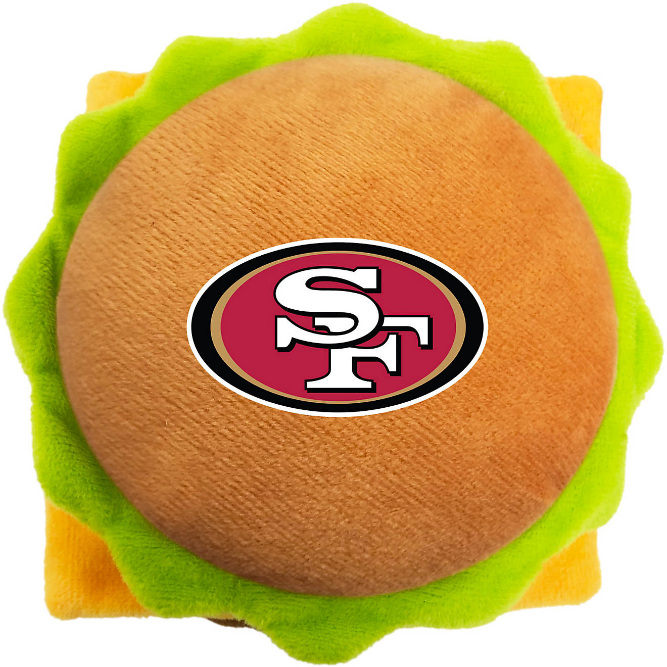 Pets First San Francisco 49ers Hamburger Dog Toy                                                                                 - view number 1