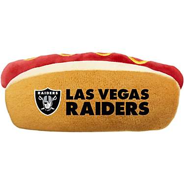 Pets First Oakland Raiders Hot Dog Toy                                                                                          