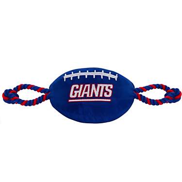 Pets First New York Giants Nylon Football Rope Dog Toy                                                                          