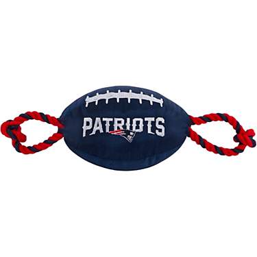 Pets First New England Patriots Nylon Football Rope Dog Toy                                                                     