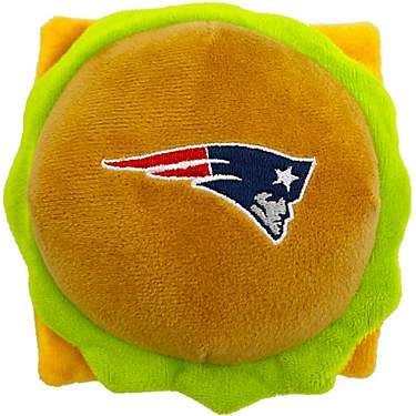 Pets First New England Patriots Hamburger Dog Toy                                                                               