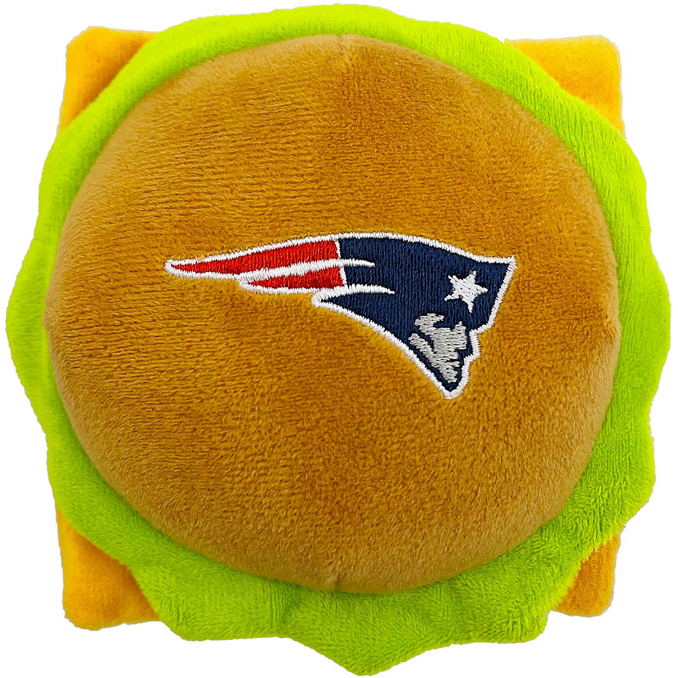 Pets First New England Patriots Hamburger Dog Toy                                                                                - view number 1