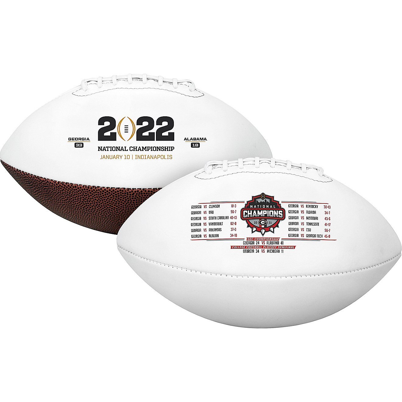 Rawlings University of Georgia '21 NCAA CFP Champs Full Size Football                                                            - view number 1