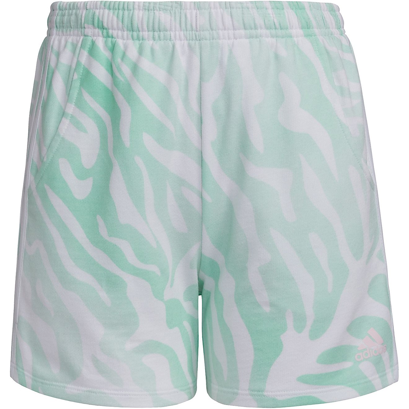 adidas Girls' AOP 3STR French Terry Shorts                                                                                       - view number 1