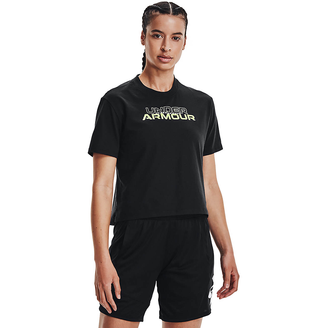 Under Armour Women's Crop Graphic T-shirt                                                                                        - view number 1