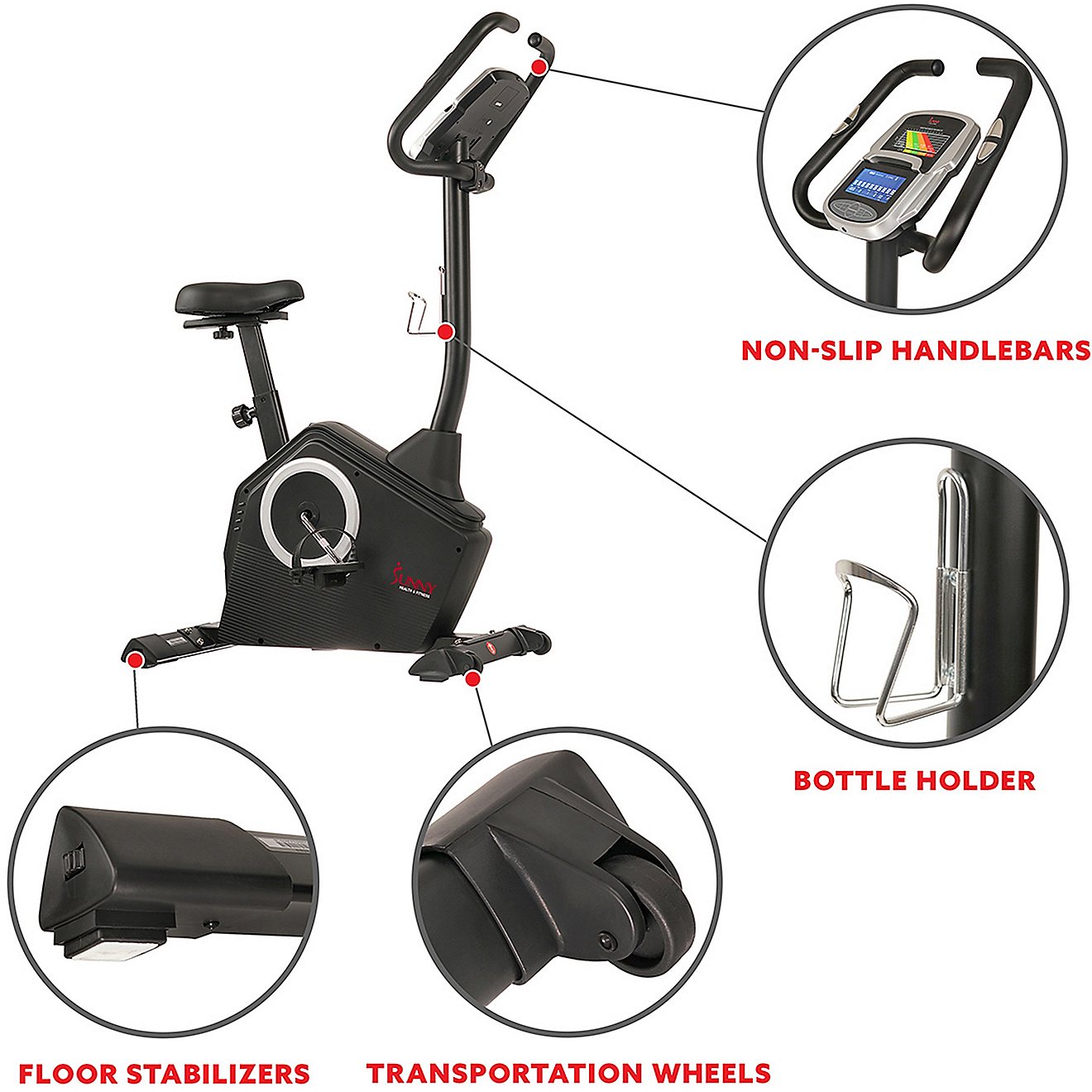 Sunny Health & Fitness Upright Bike                                                                                              - view number 5