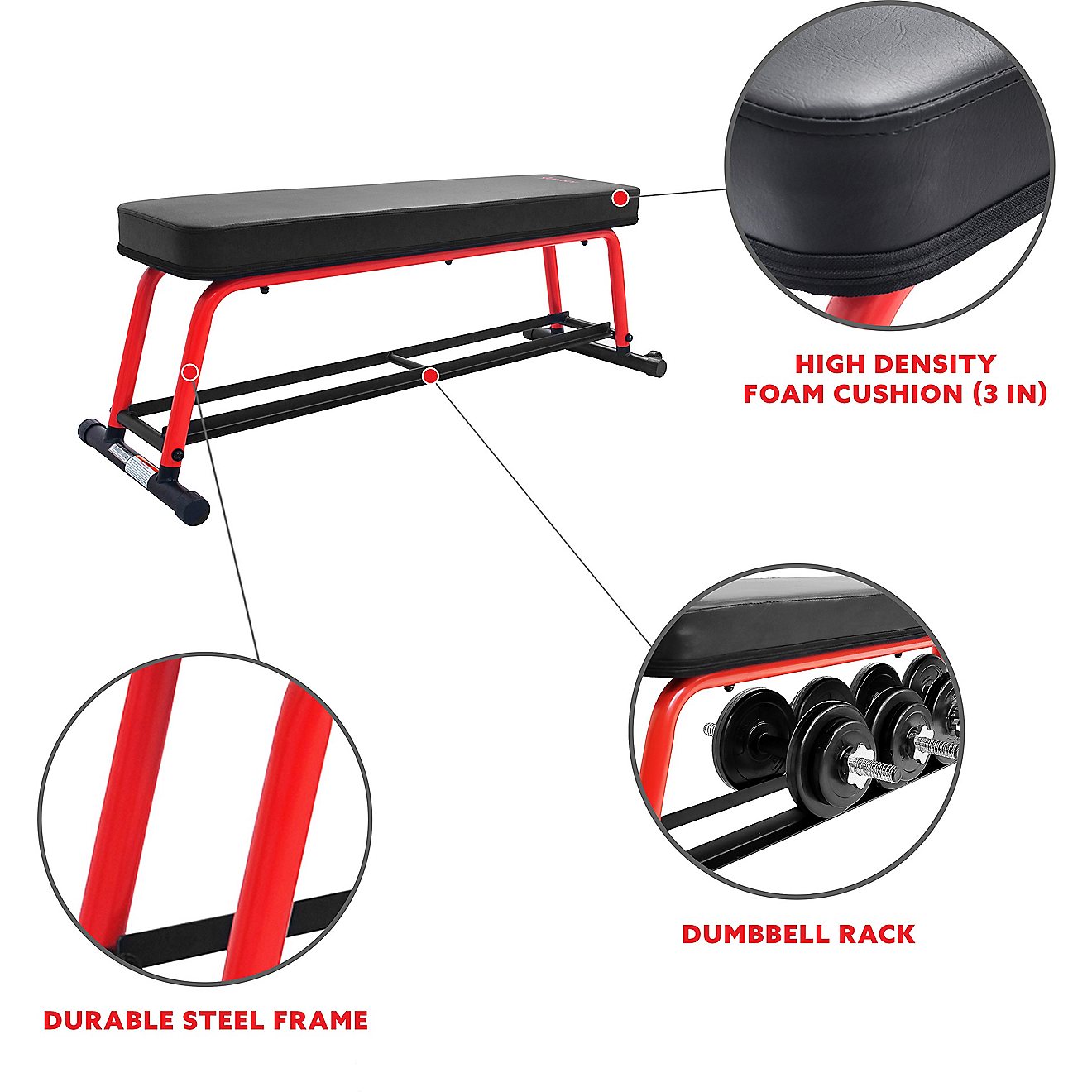Sunny Health & Fitness Power Zone Flat Bench                                                                                     - view number 5