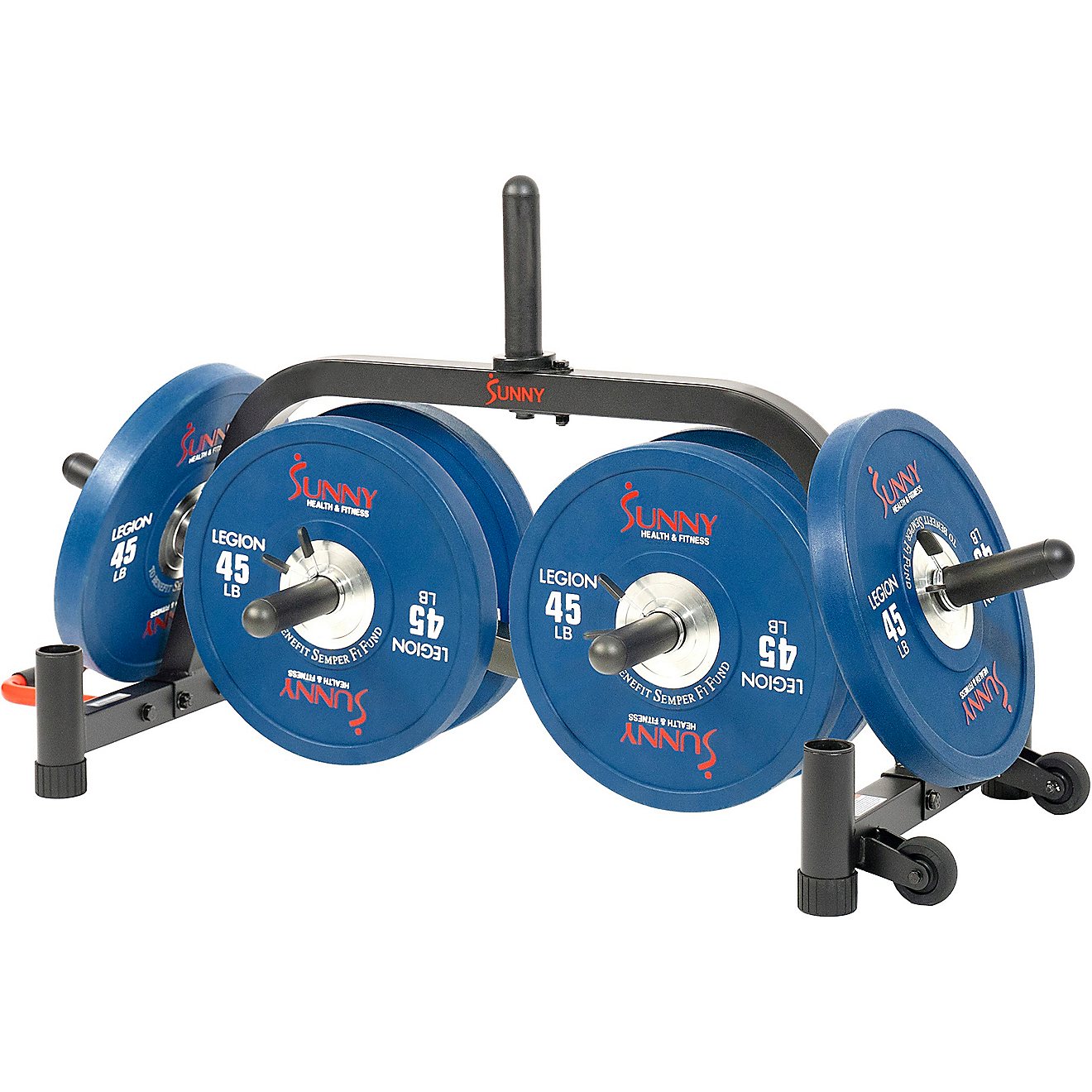 Sunny Health & Fitness Multi-Weight Plate and Barbell Rack                                                                       - view number 4