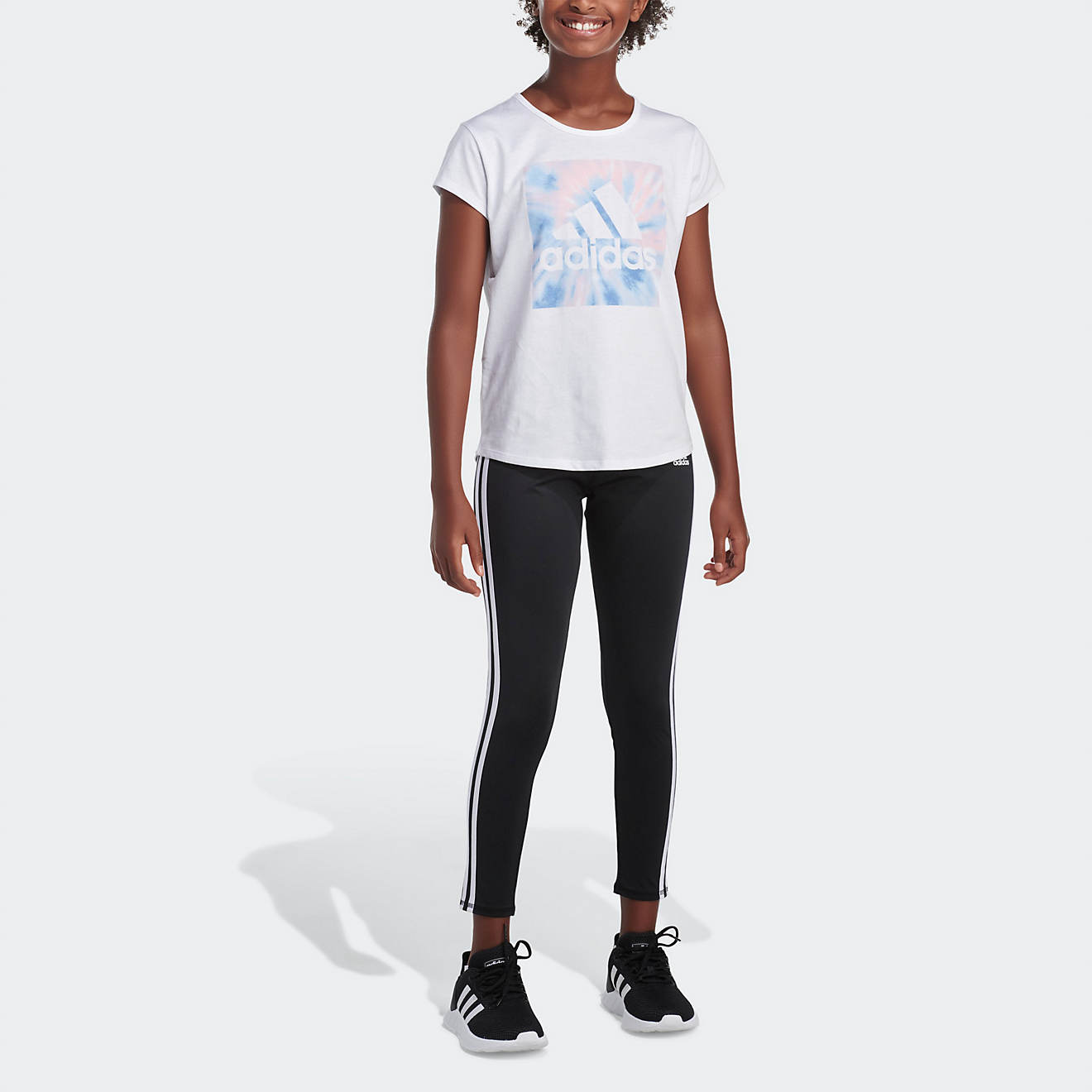 adidas Girls' Scoop 22 Short Sleeve T-shirt                                                                                      - view number 1