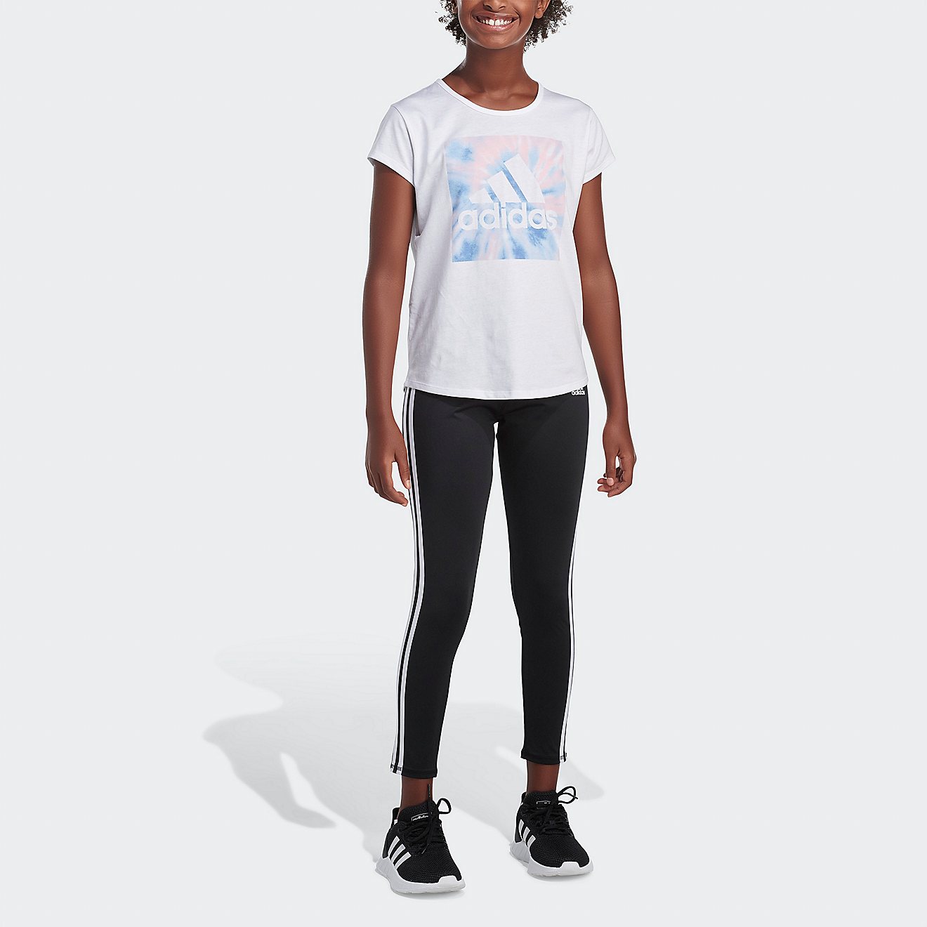 adidas Girls' Scoop 22 Short Sleeve T-shirt                                                                                      - view number 1