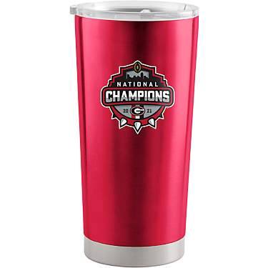Logo University of Georgia 2021 NCAA CFP Champs 20 oz Stainless Steel Tumbler                                                   