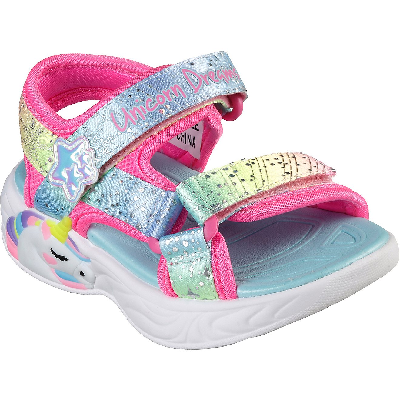 SKECHERS Toddler Girls' Unicorn Dreams Majestic Bliss Sandals                                                                    - view number 3