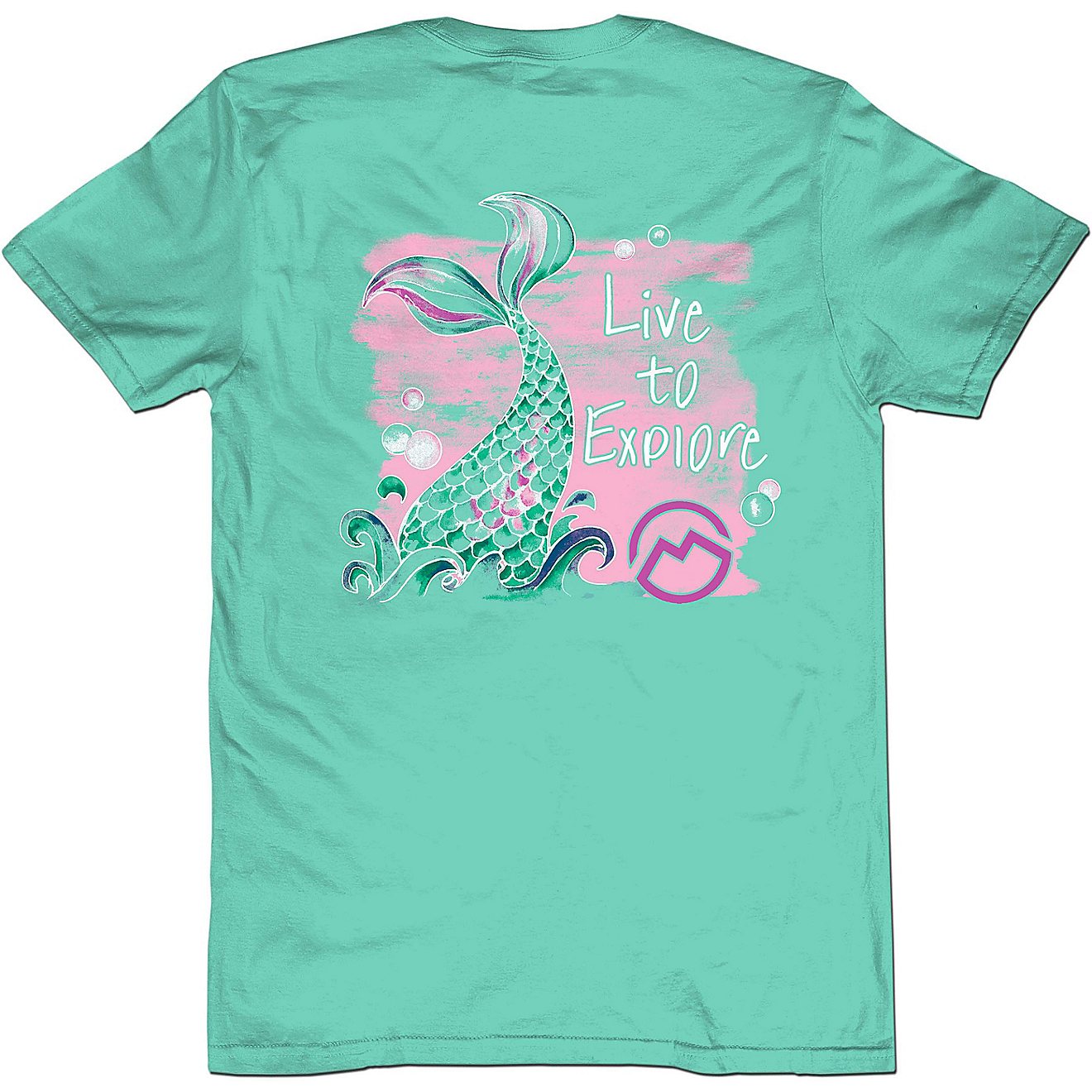 Magellan Outdoors Girls' Mermaid Graphic Short Sleeve T-shirt                                                                    - view number 1