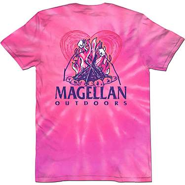 Magellan Outdoors Girls' Campfire Tie Dye Graphic Short Sleeve T-shirt                                                          