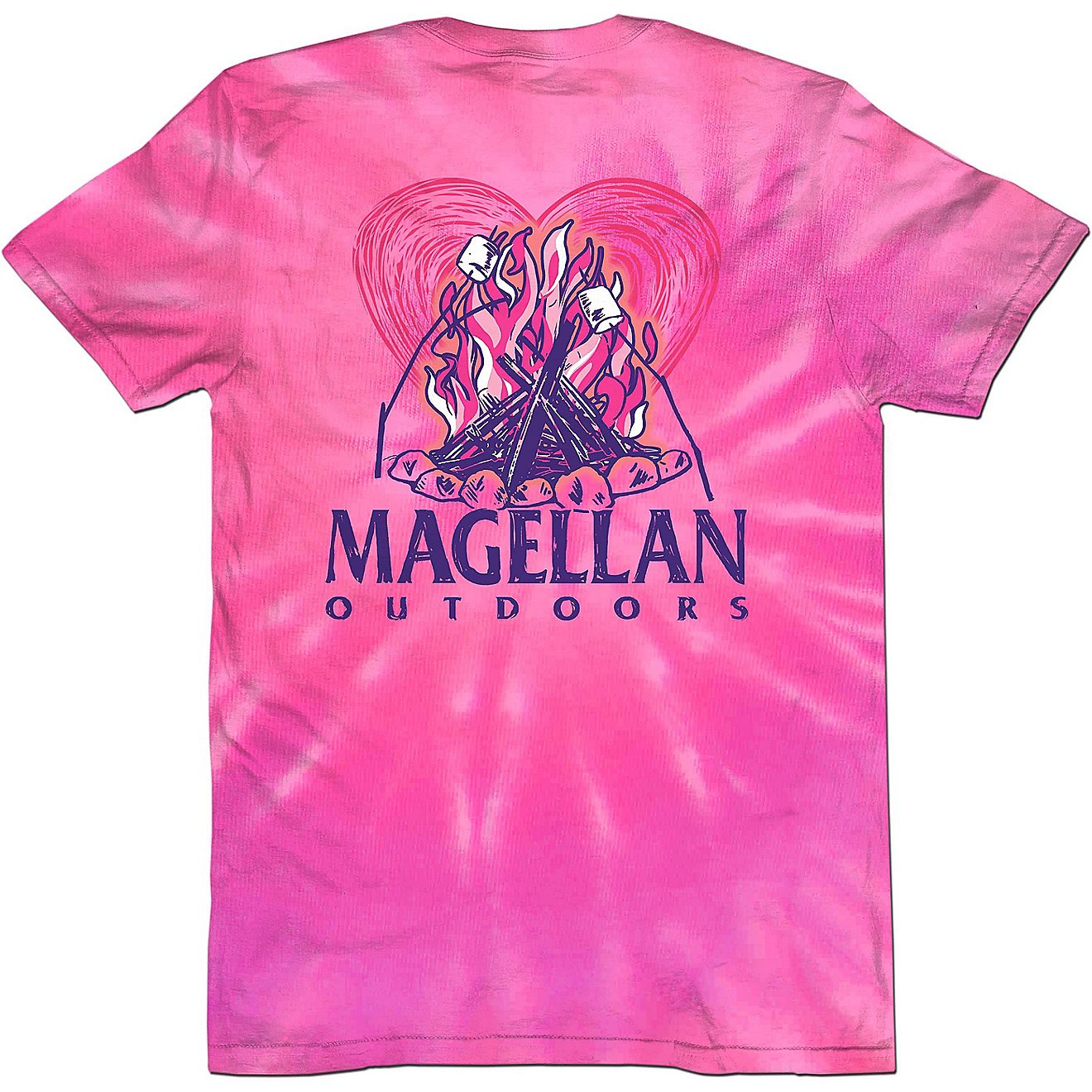 Magellan Outdoors Girls' Campfire Tie Dye Graphic Short Sleeve T-shirt                                                           - view number 1