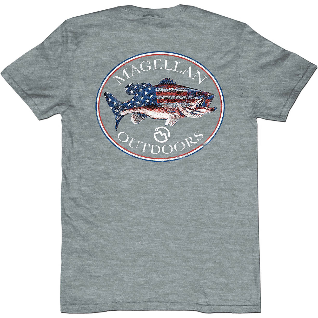 Magellan Outdoors Men's Bass Flag Graphic Short Sleeve T-shirt                                                                   - view number 1