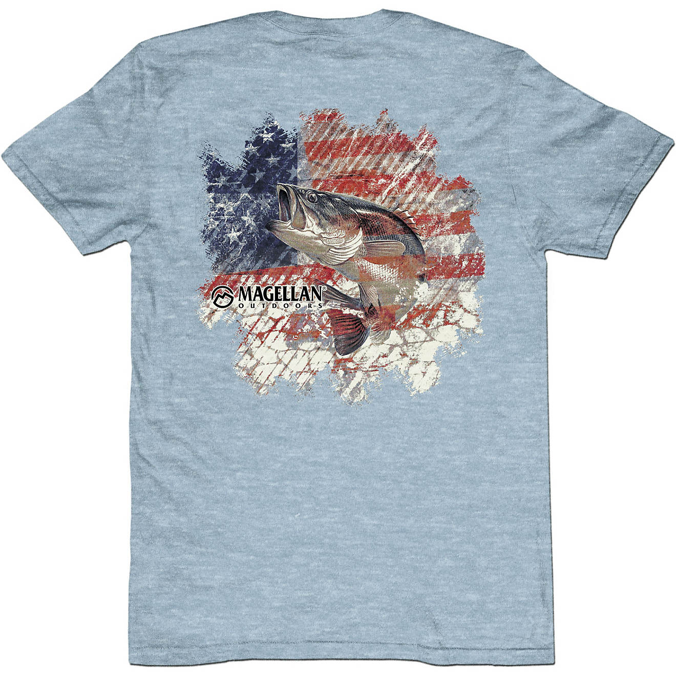 Magellan Outdoors Men's Bass USA Graphic Short Sleeve T-shirt                                                                    - view number 1