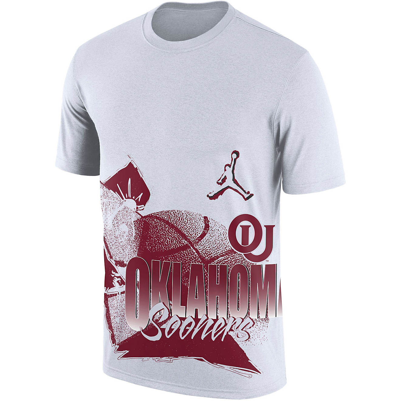 Nike Men's University of Oklahoma MX90s Hoop Short Sleeve T-shirt                                                                - view number 1