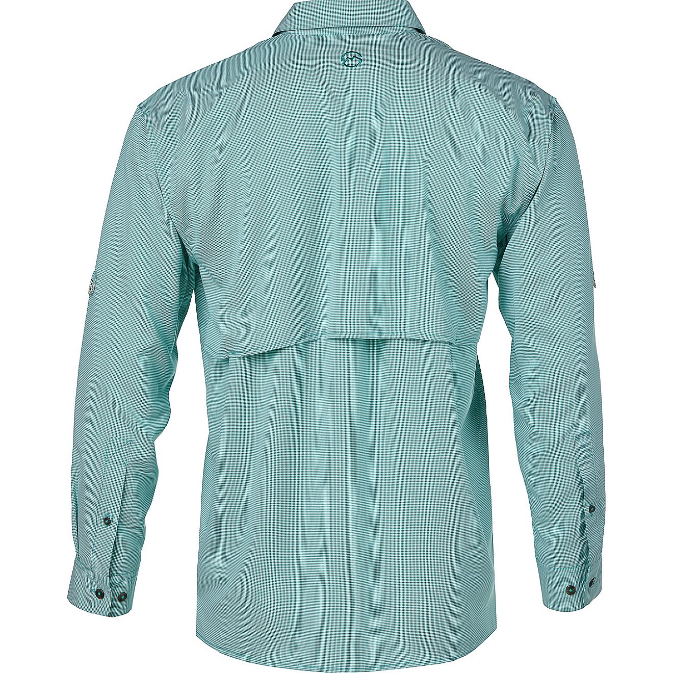 Magellan Outdoors Men's Aransas Pass Mini Check Long Sleeve Fishing Shirt                                                        - view number 2