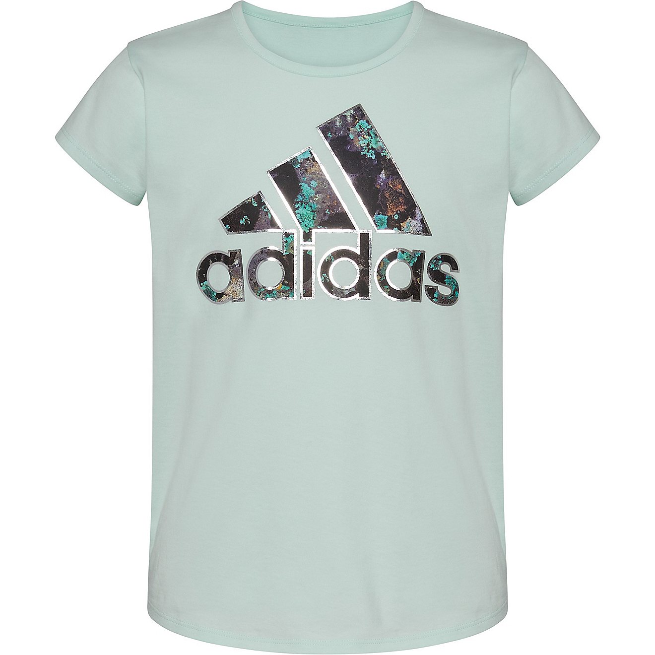 adidas Girls' Mossy Floral Short Sleeve T-shirt                                                                                  - view number 1