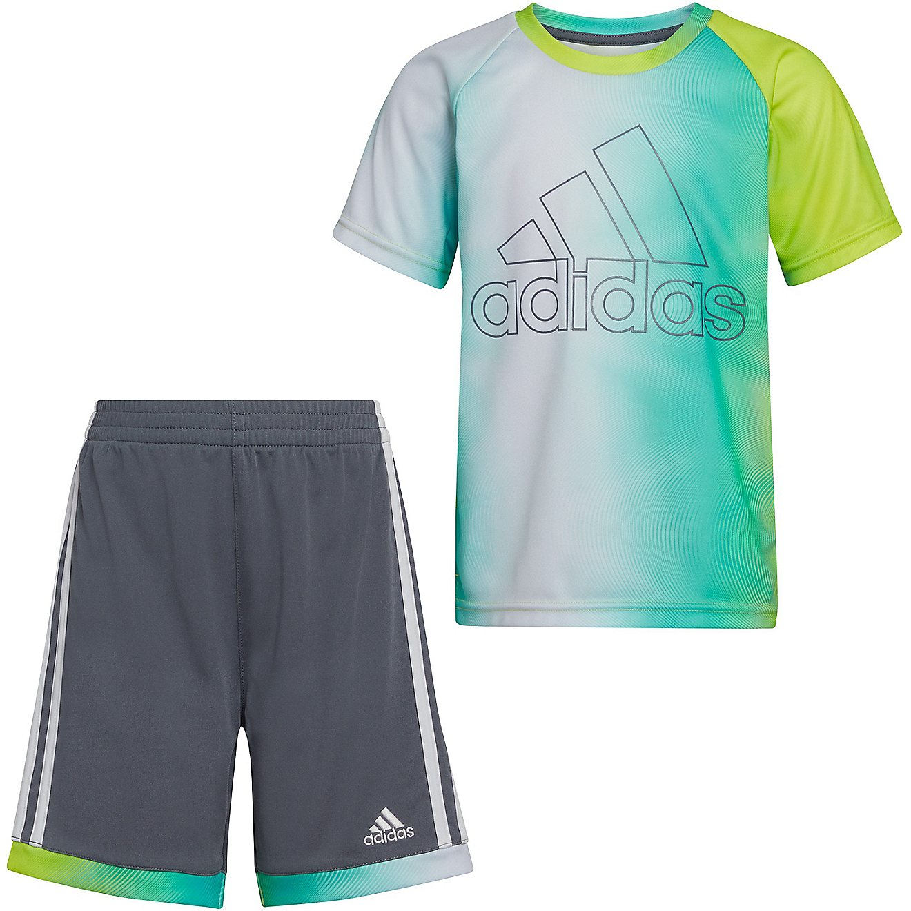 adidas Boys' Printed T-shirt and Shorts Set                                                                                      - view number 1