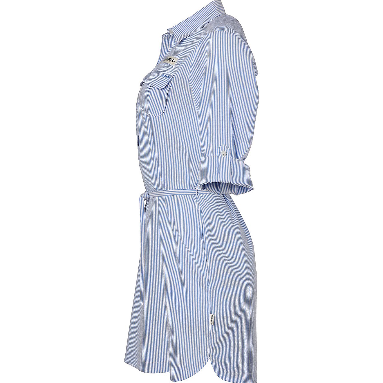 Magellan Outdoors Women's Southern Summer Seersucker Long Sleeve Fishing Shirt Dress                                             - view number 5