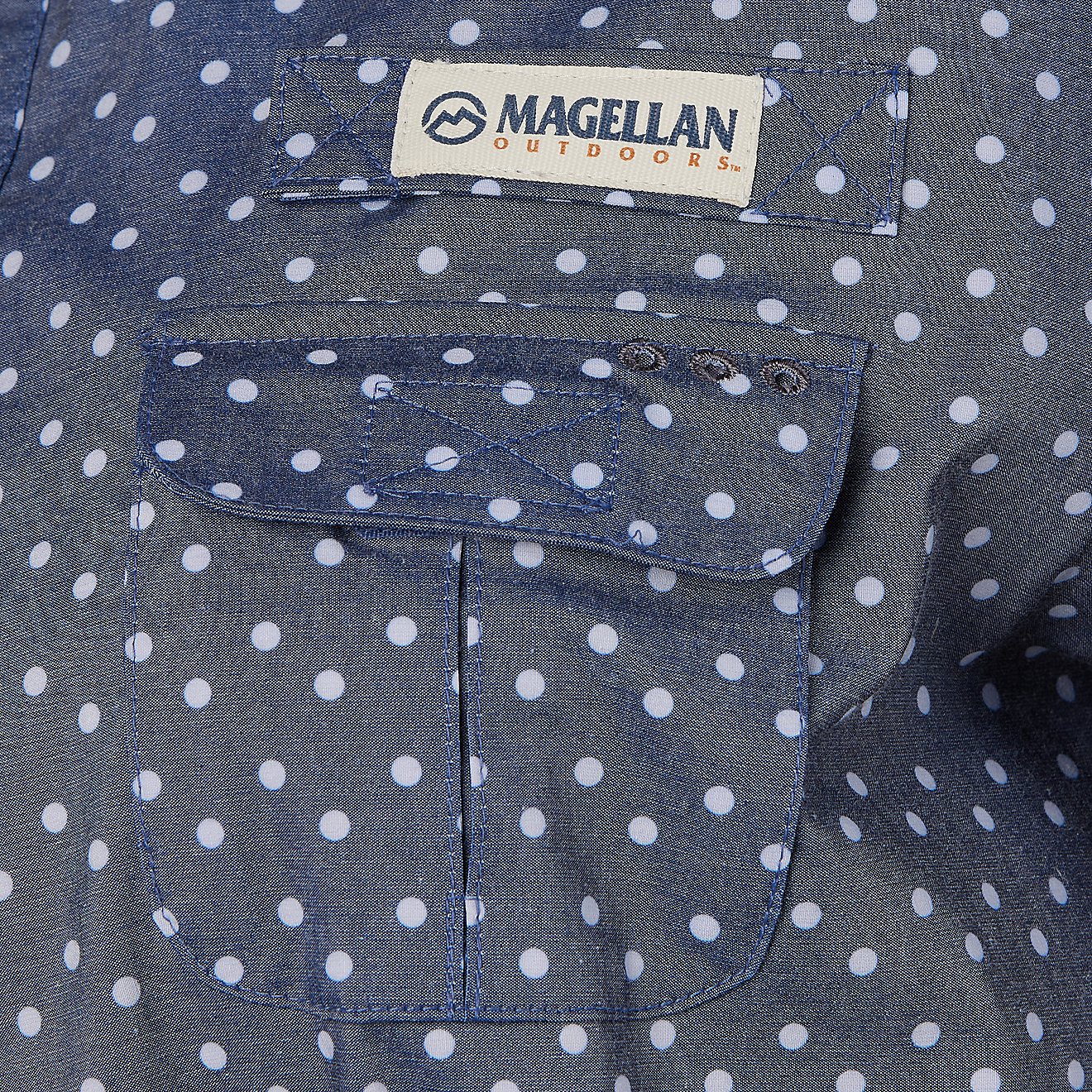 Magellan Outdoors Women's Southern Summer Print Long Sleeve Shirt Dress                                                          - view number 6