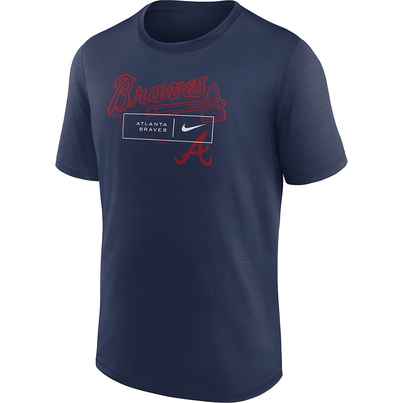 Nike Men's Atlanta Braves Team Exceed T-shirt                                                                                    - view number 1