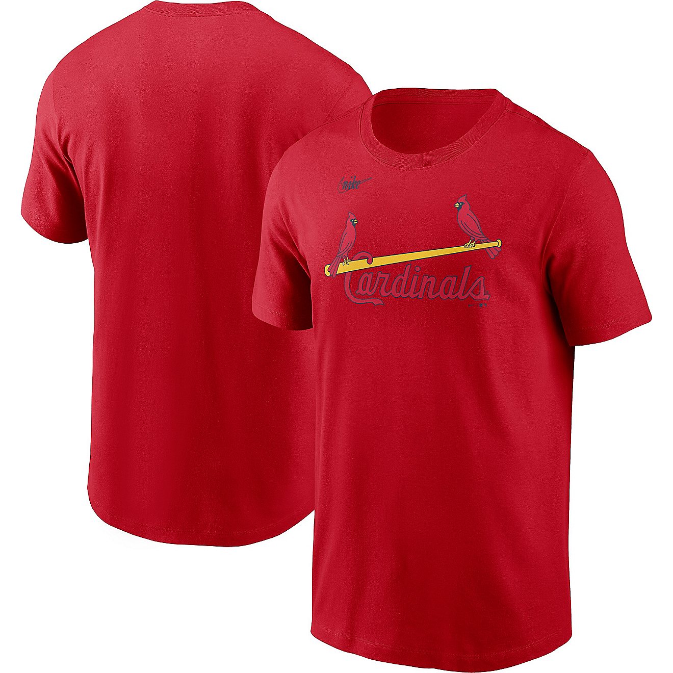 Nike Men's St. Louis Cardinals Cooperstown Wordmark Graphic Short Sleeve T-shirt                                                 - view number 3