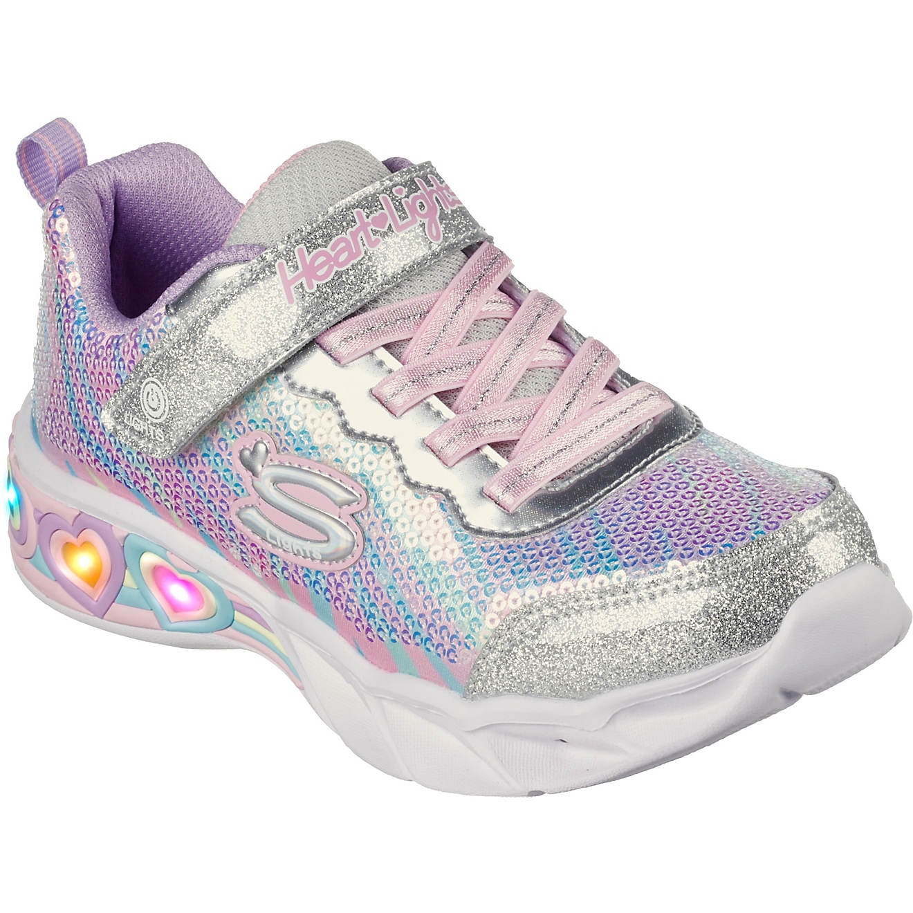 SKECHERS Girls' Sweetheart Lights Let's Shine Shoes                                                                              - view number 1