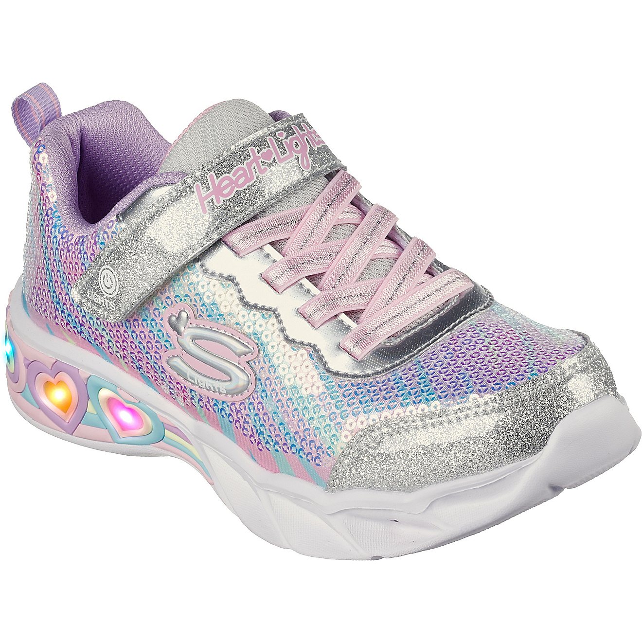 SKECHERS Girls' Sweetheart Lights Let's Shine Shoes                                                                              - view number 1