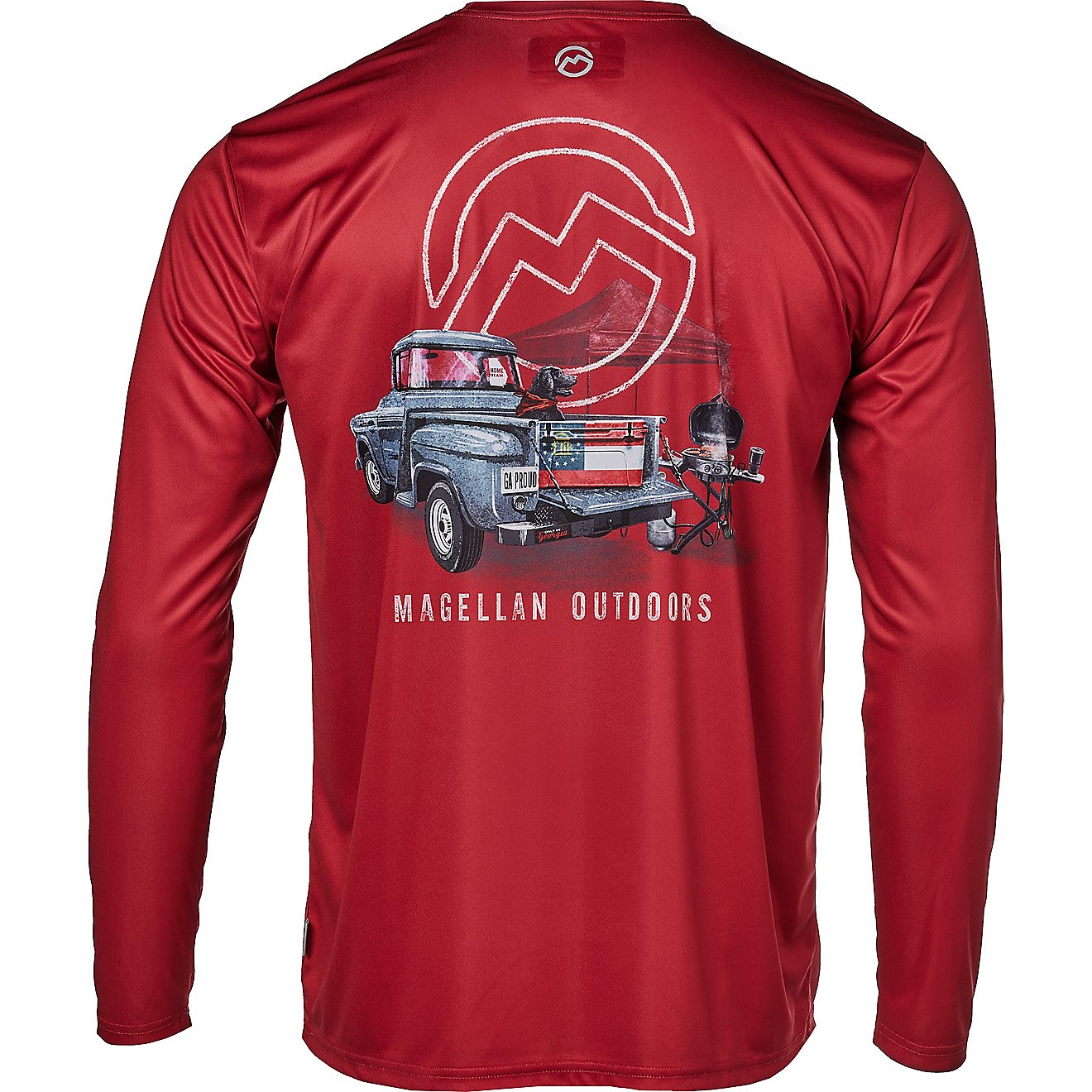Magellan Outdoors Men's Local State Graphic Georgia Long Sleeve T-shirt                                                          - view number 1
