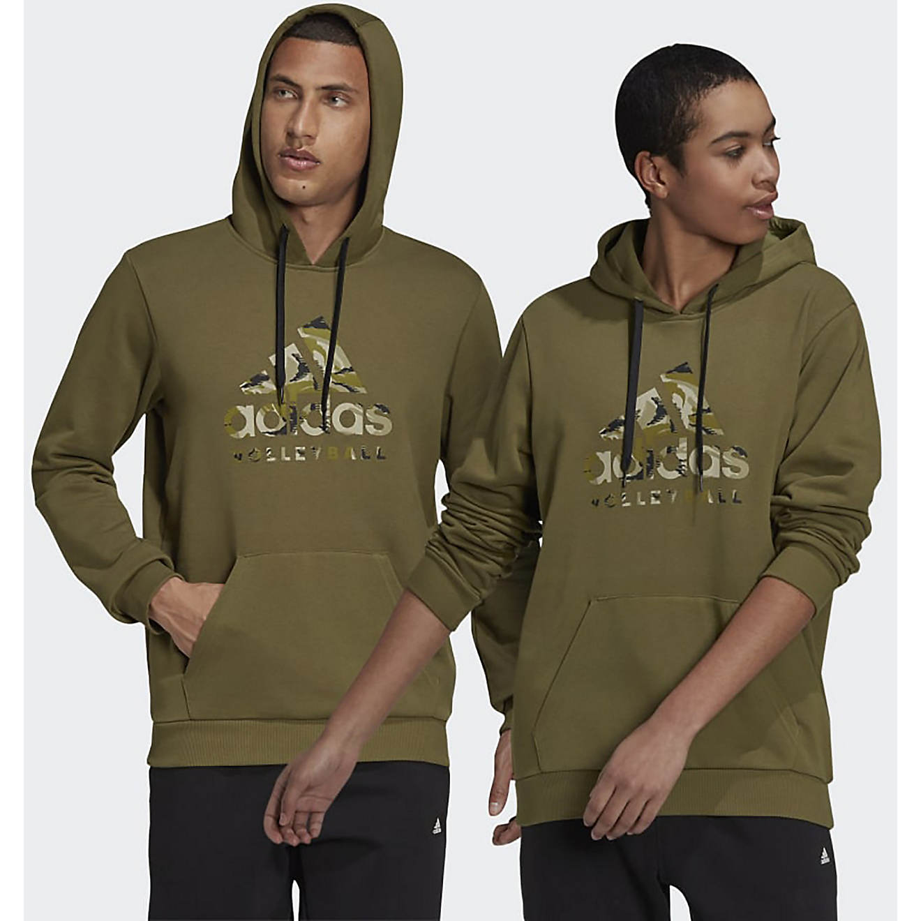 adidas Adult Volleyball Camo Graphic Hoodie                                                                                      - view number 1