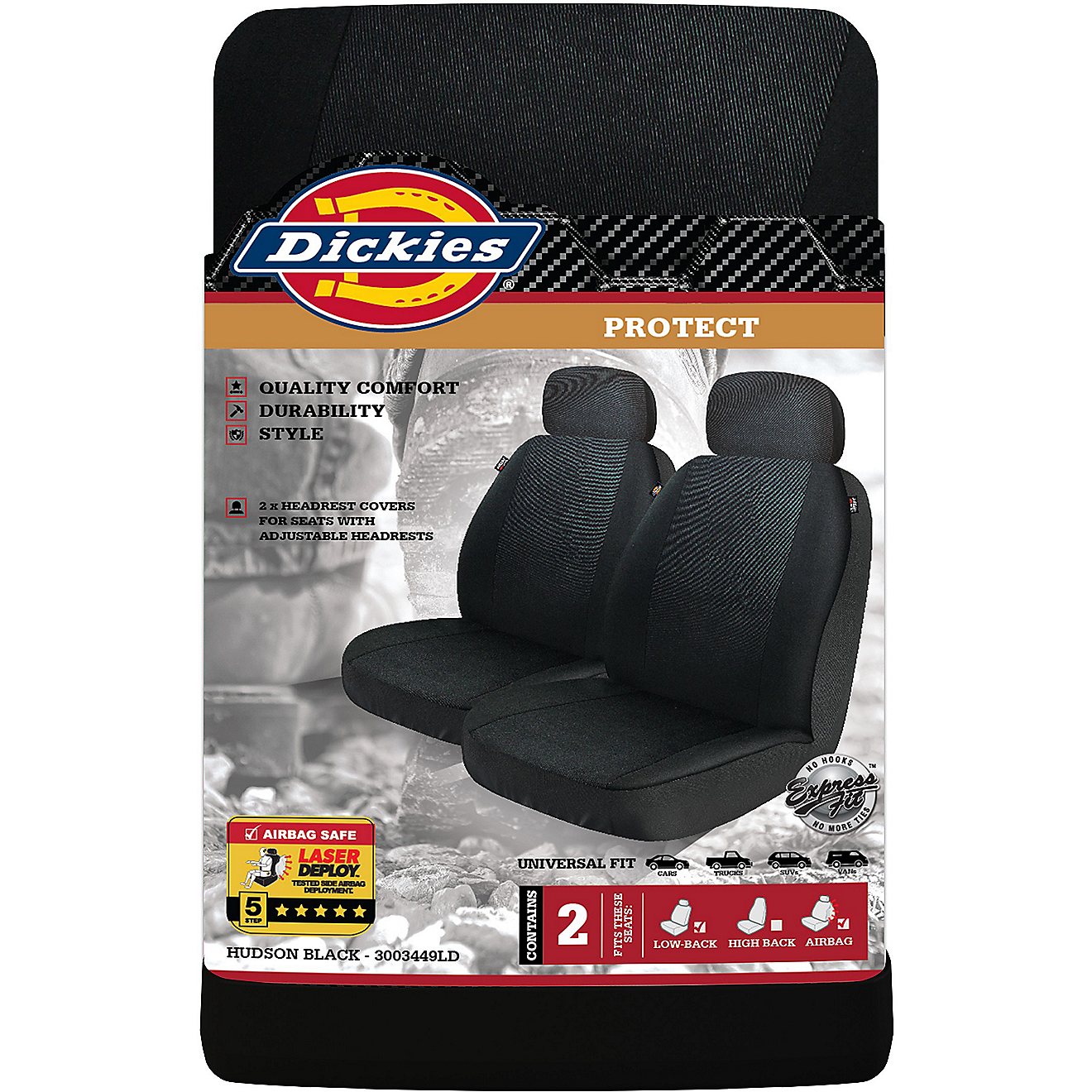 Dickies Icon Low Back Hudson Seat Cover 2-Pack                                                                                   - view number 2
