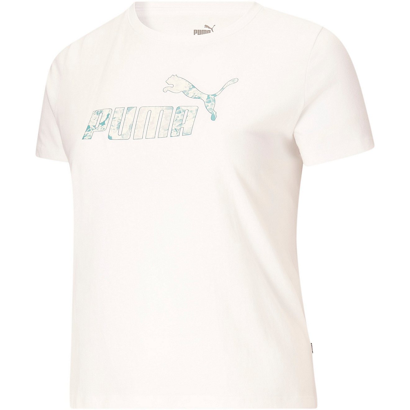 Puma Women's Plus Essentials+ Floral Logo T-shirt                                                                                - view number 1