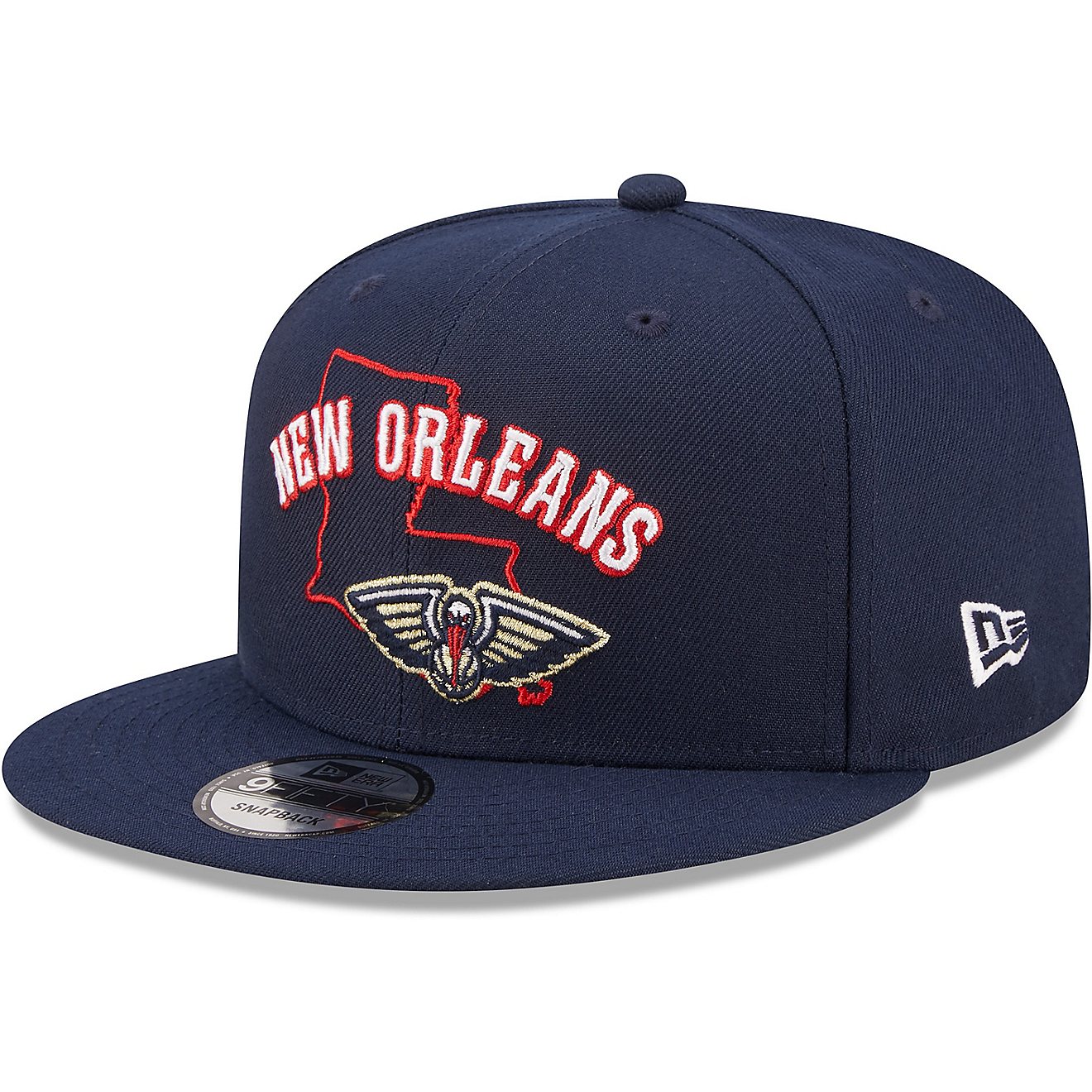 New Era Men's New Orleans Pelicans Logo State 9FIFTY Cap                                                                         - view number 3