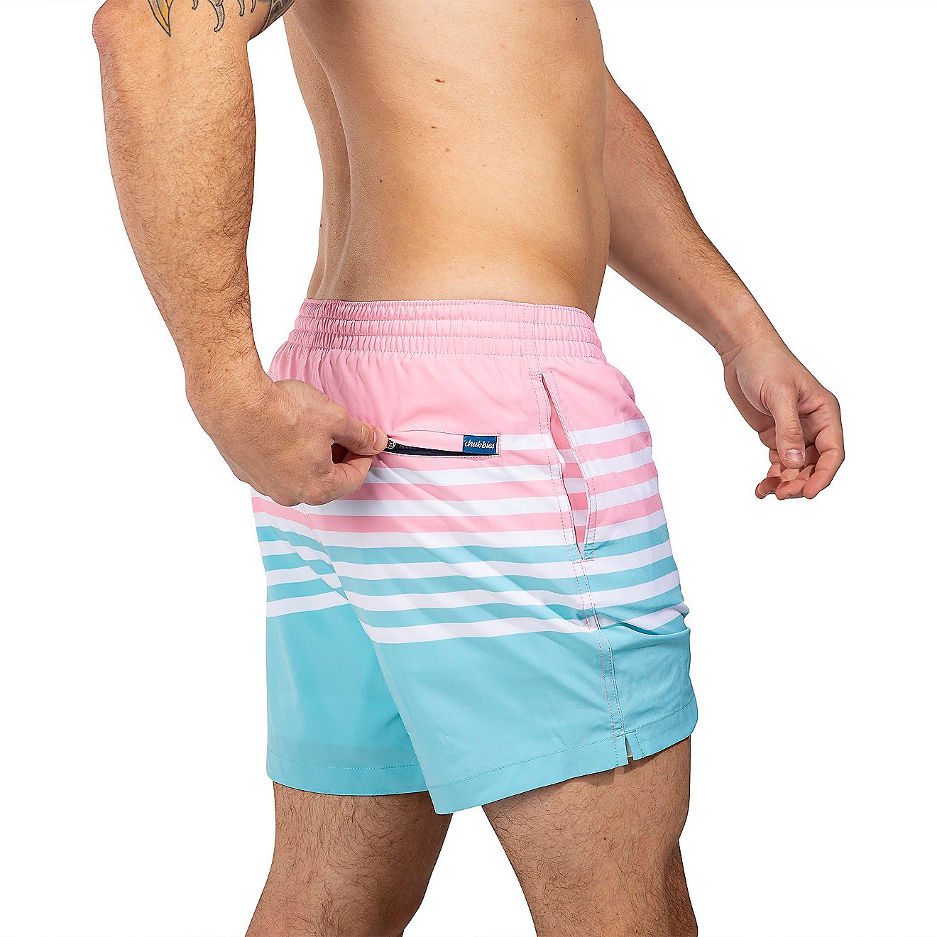 Chubbies Men's On The Horizon Lined Stretch Swim Trunks 5.5 in                                                                   - view number 3