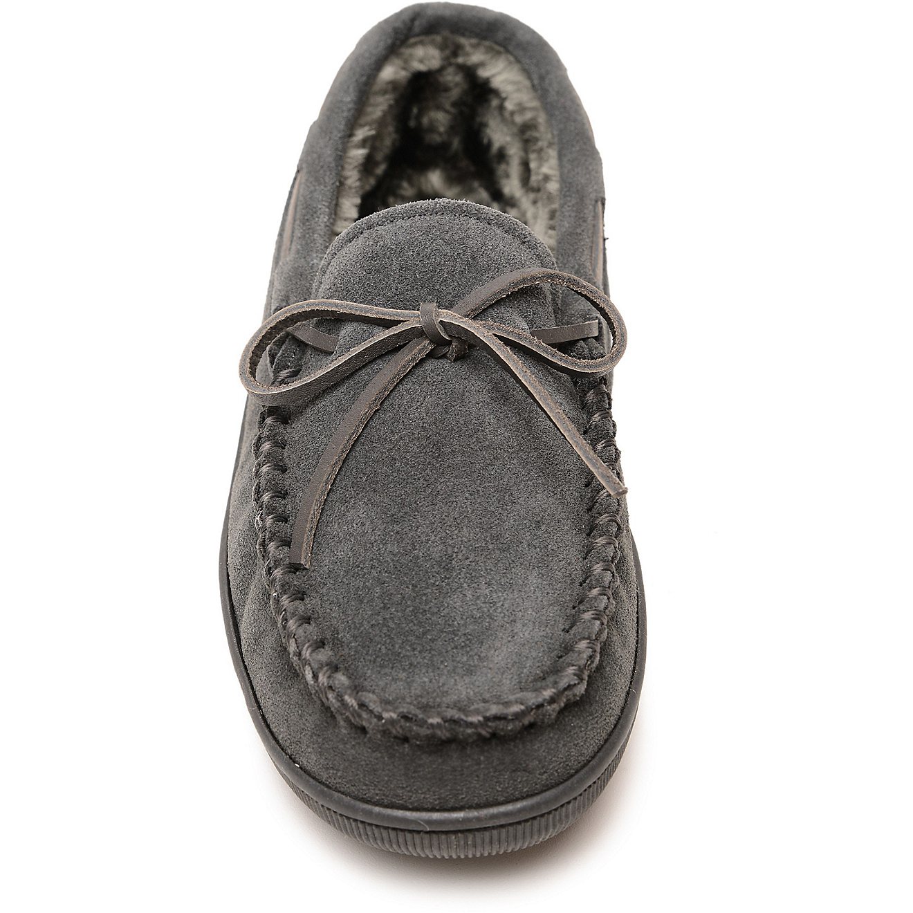 Minnetonka Men's Pile Lined Hardsole Moccasin Slippers                                                                           - view number 3